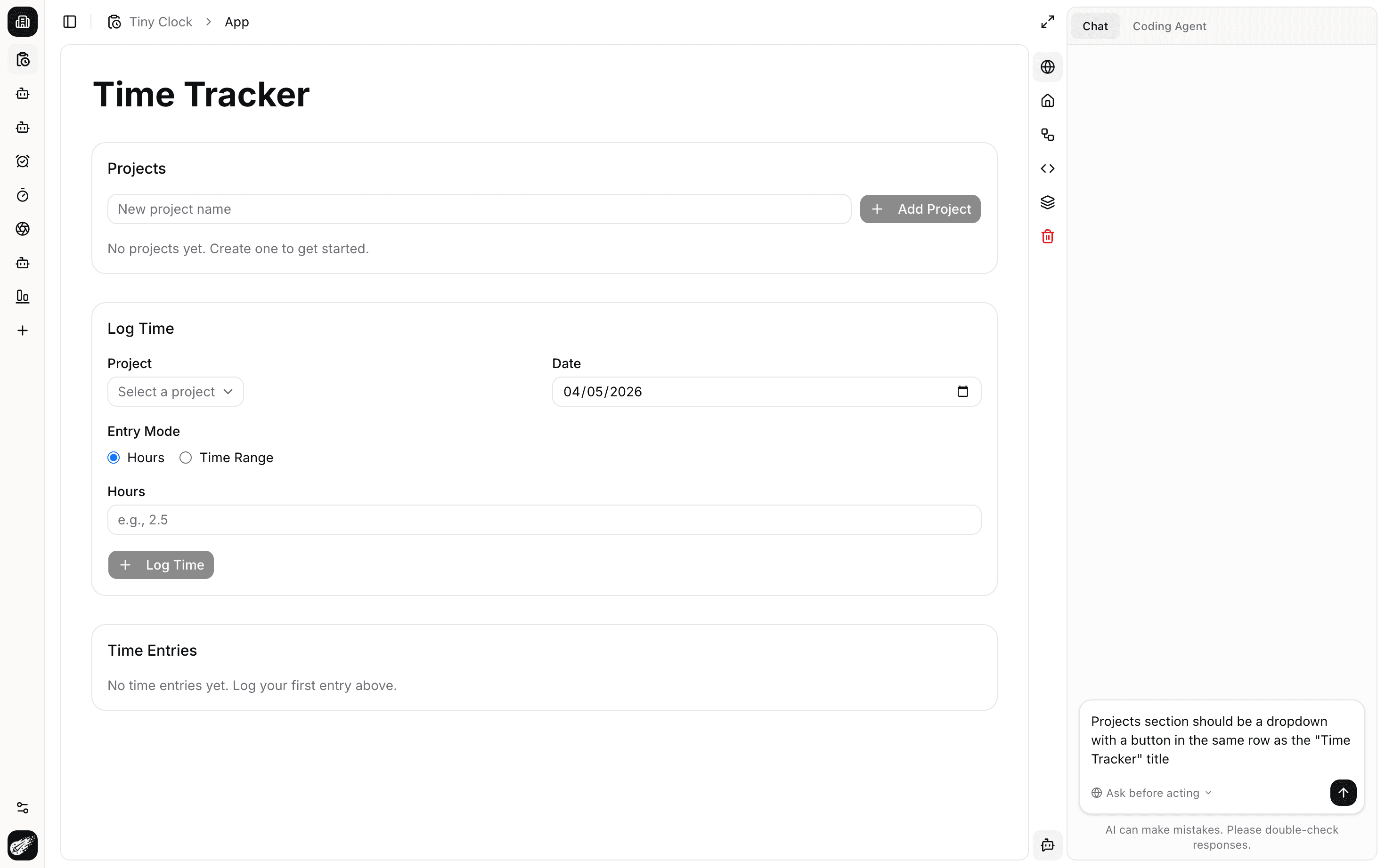 Iterate product screen